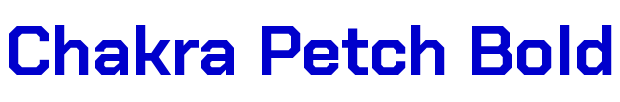 Chakra Petch Bold шрифт